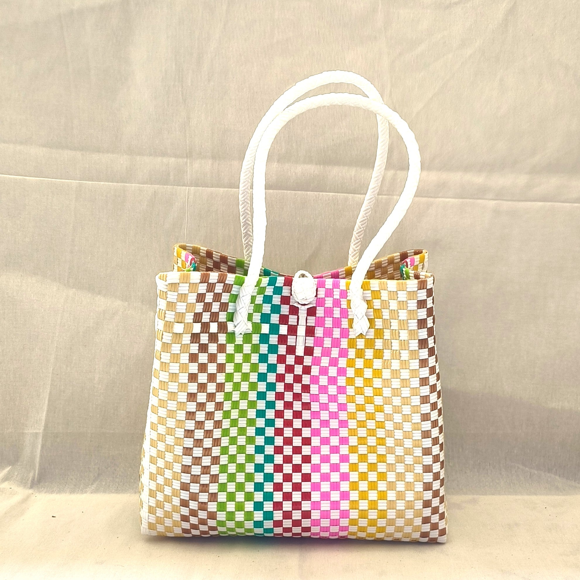 Cosmic Waterfall – Tropical Striped Tote  from the Turtle Tote Zest Collection