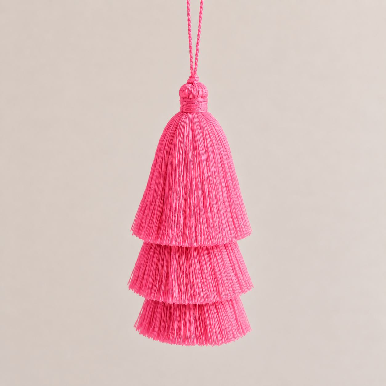 PINK TRIPLE TASSEL TOTEM