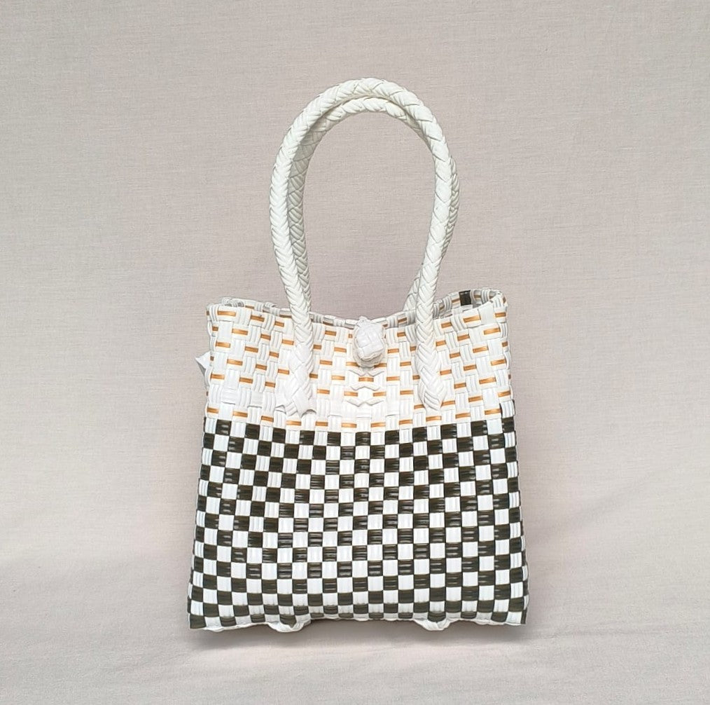 Chequered Tote – Recycled Turtle Tote from Pastel Collection