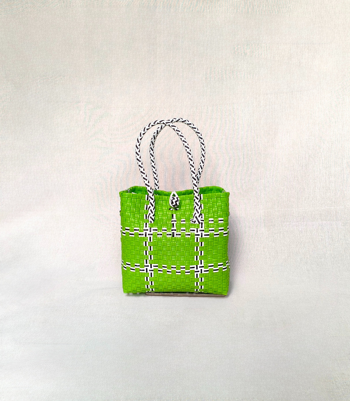 Tik Tak Lime Tote Bag — Recycled Bag from ZEST Collection