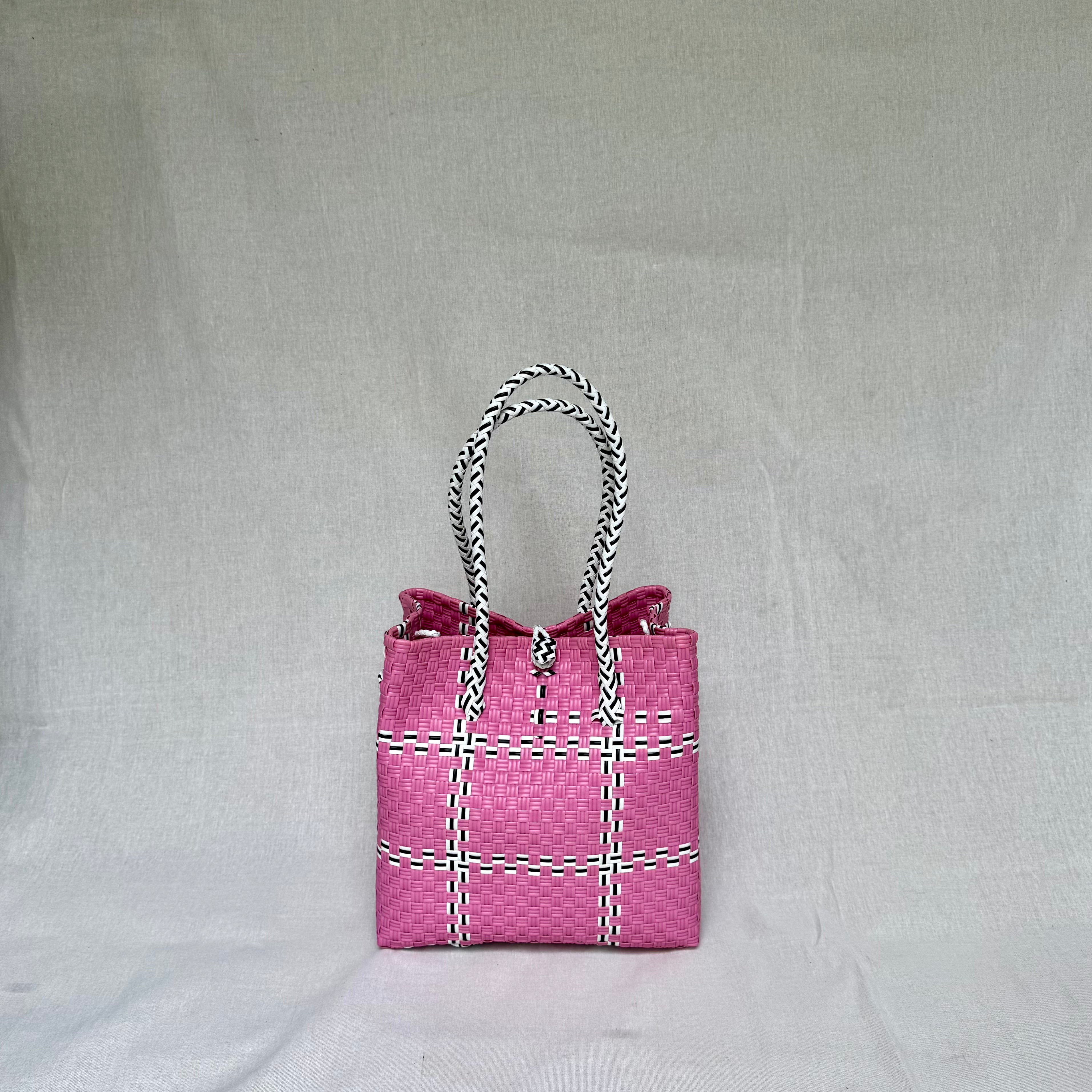 Pink Tik Tak Tote Bag - Recycled Bag
