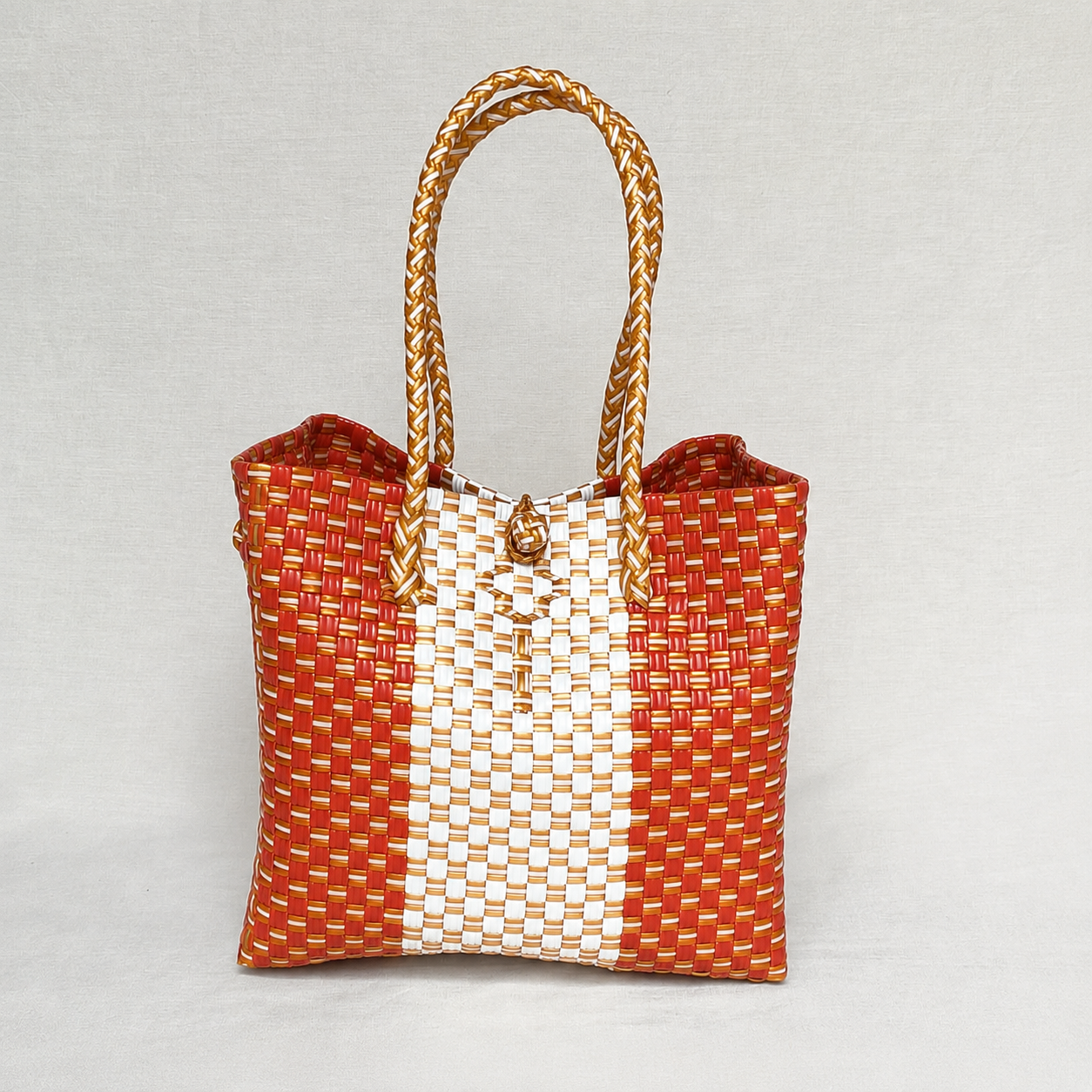 Terracotta – Chic Collection Woven Tote
