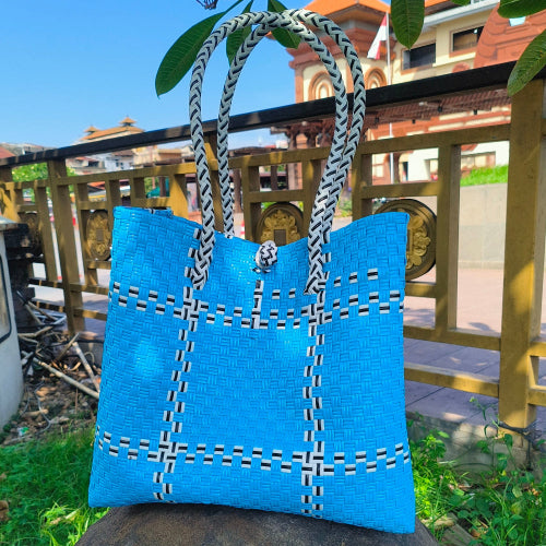 Tik Tak Tote Blue—perfect for a designer vibe from Oceania collection