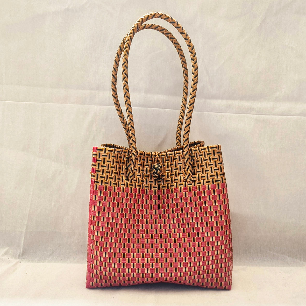 Sangria Tote – Red & Gold Recycled Bag from the Chic Collection
