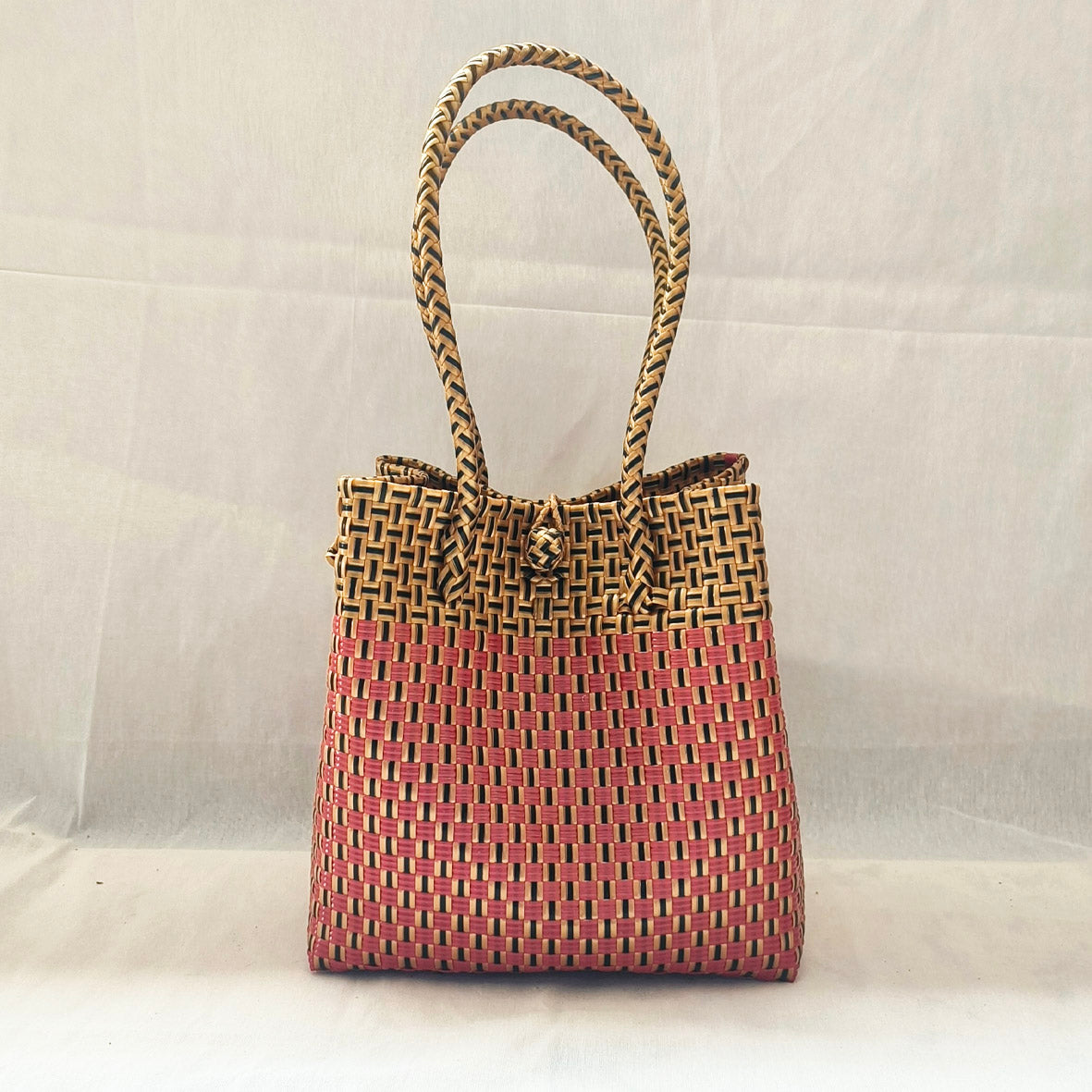 Sangria Tote – Red & Gold Recycled Bag from the Chic Collection