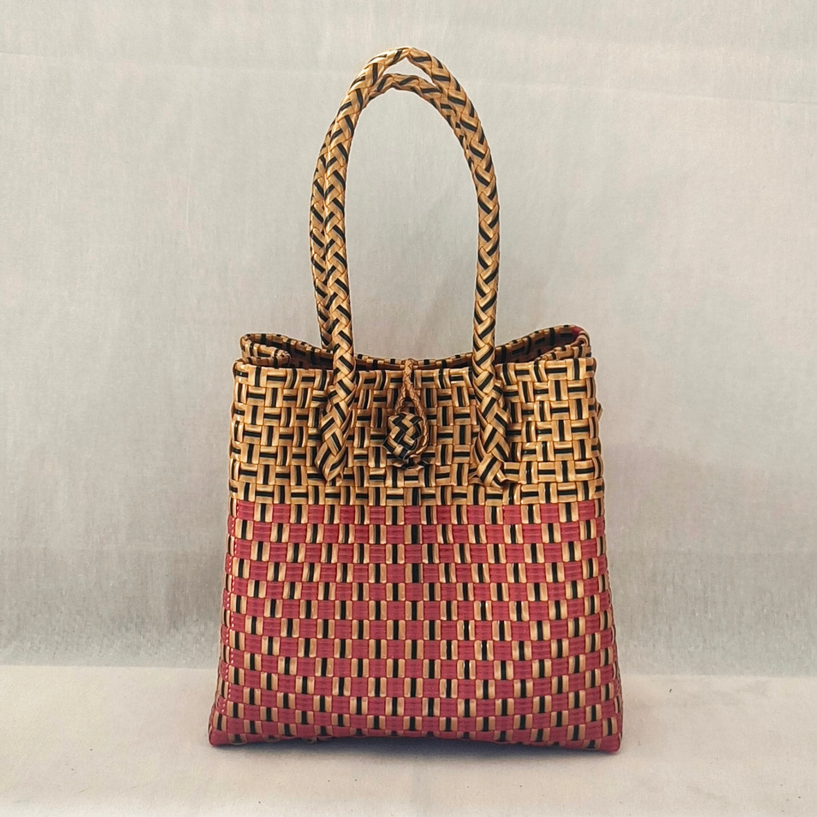 Sangria Tote – Red & Gold Recycled Bag from the Chic Collection