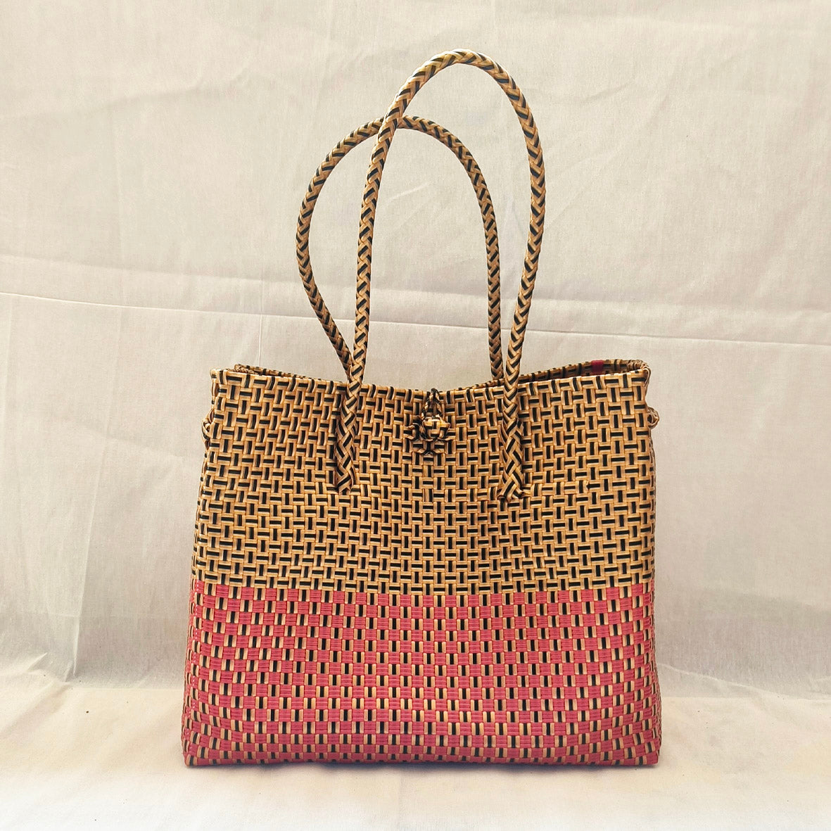Sangria Tote – Red & Gold Recycled Bag from the Chic Collection