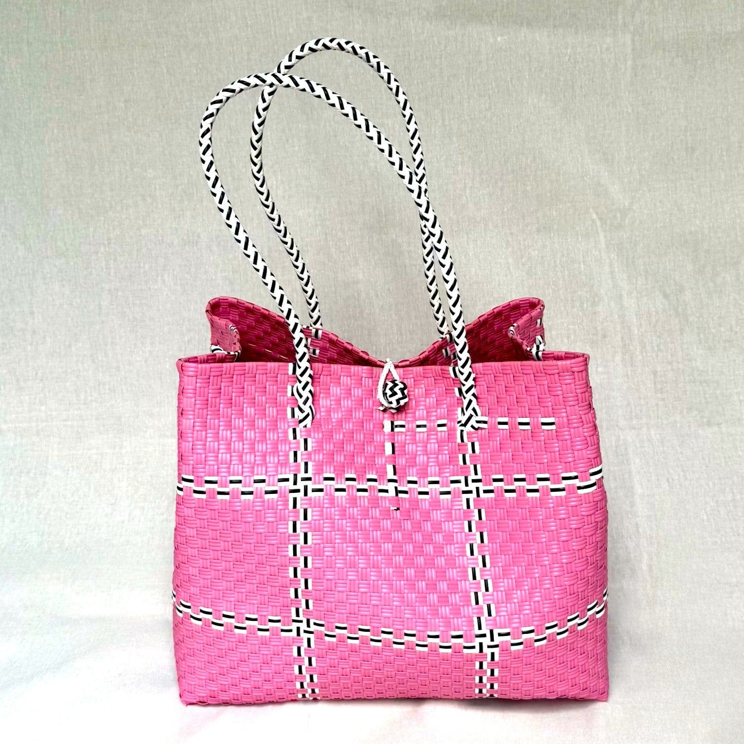 Tik Tak Pink Tote Bag — Recycled Bag from ZEST Collection