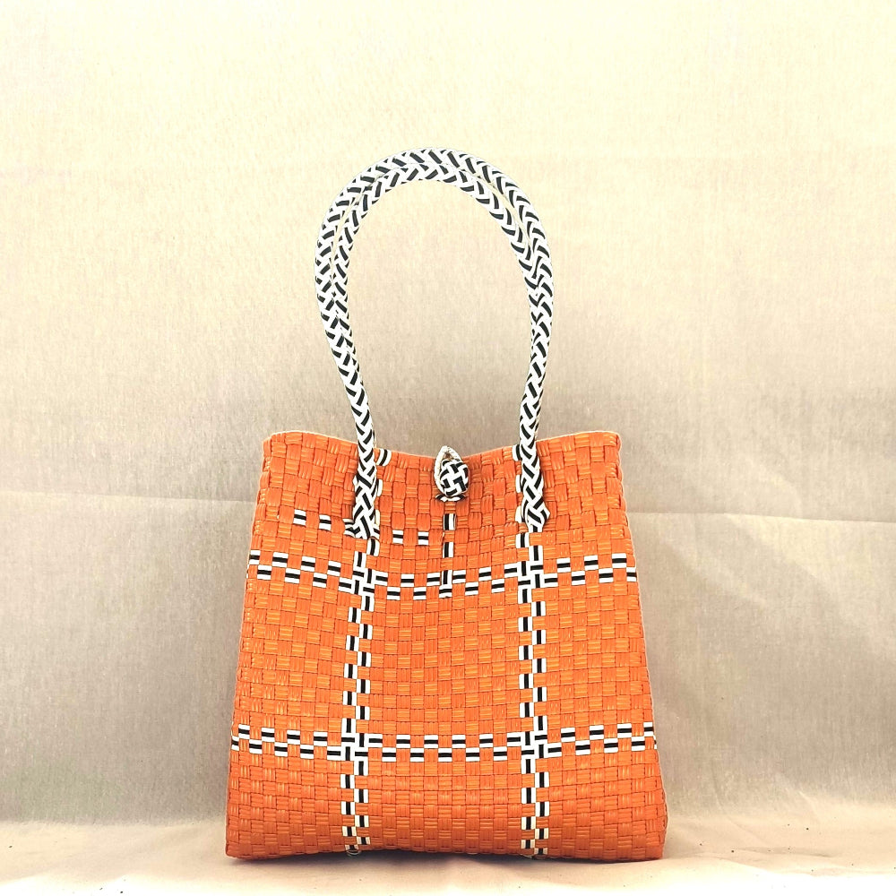 Tik Tak Orange - Vibrant Turtle Tote