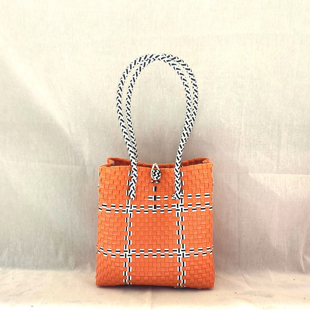 Tik Tak Orange - Vibrant Turtle Tote