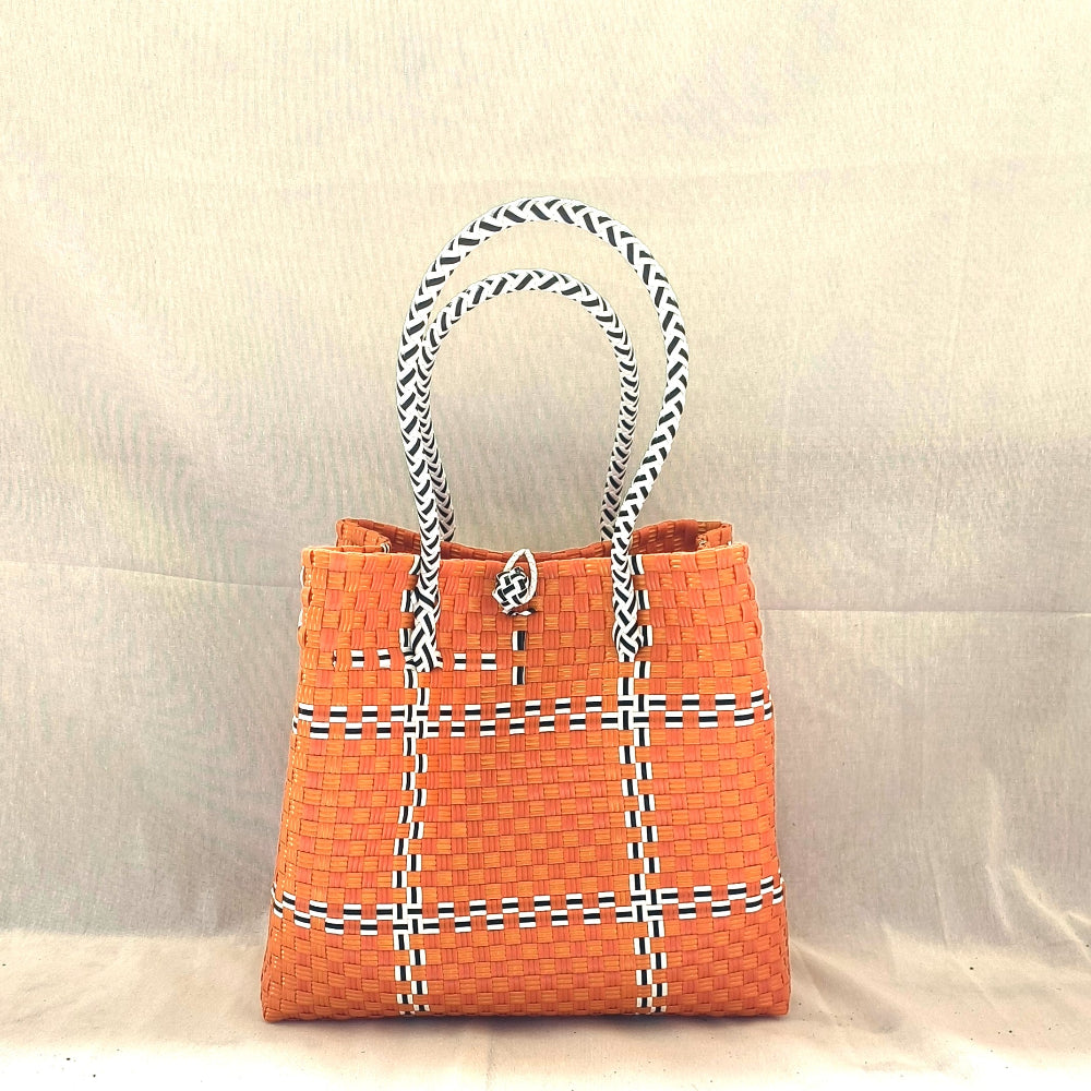 Tik Tak Orange - Vibrant Turtle Tote