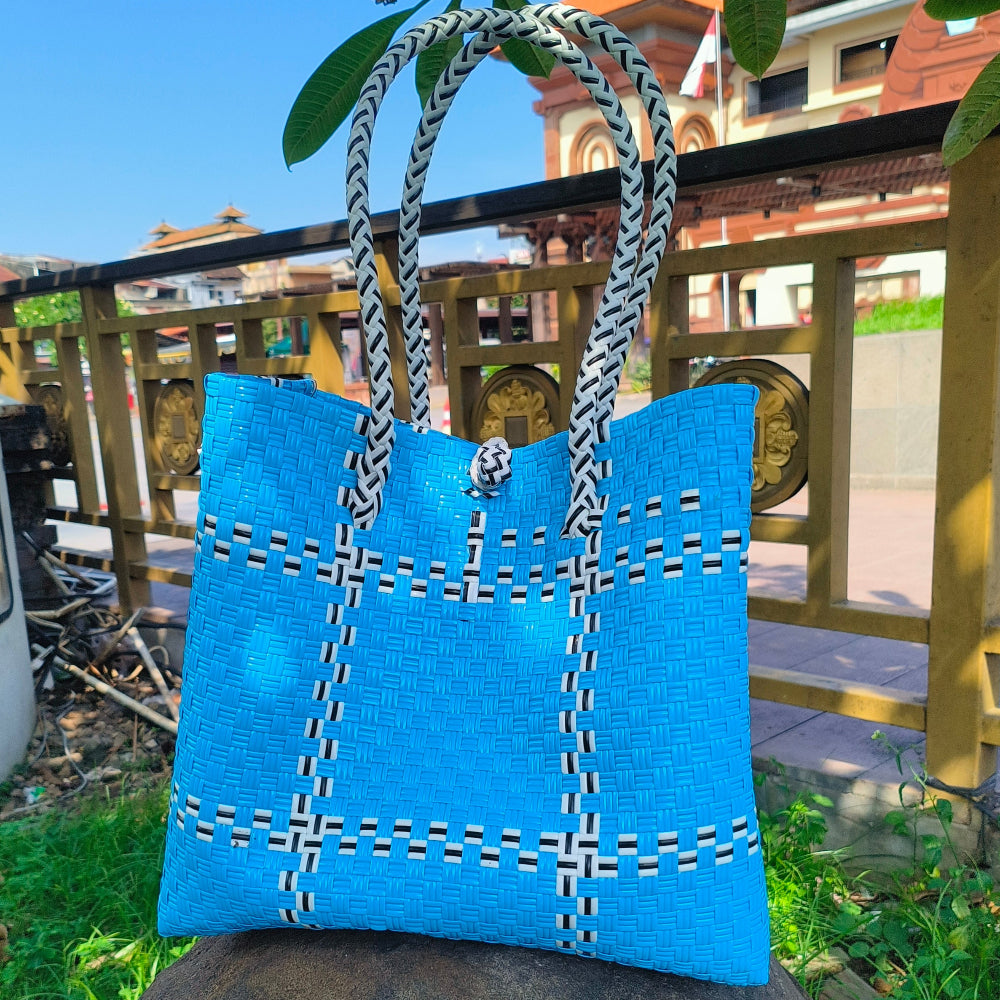Tik Tak Tote Blue—perfect for a designer vibe from Oceania collection