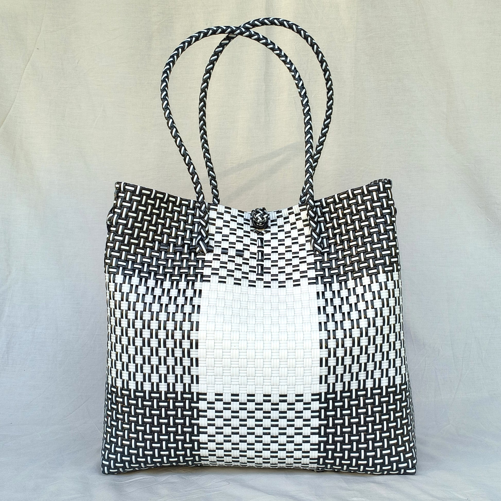Turtle Totes Chic Collection Crossroads Tote Bag – Handwoven from Recycled Plastic Bottles
