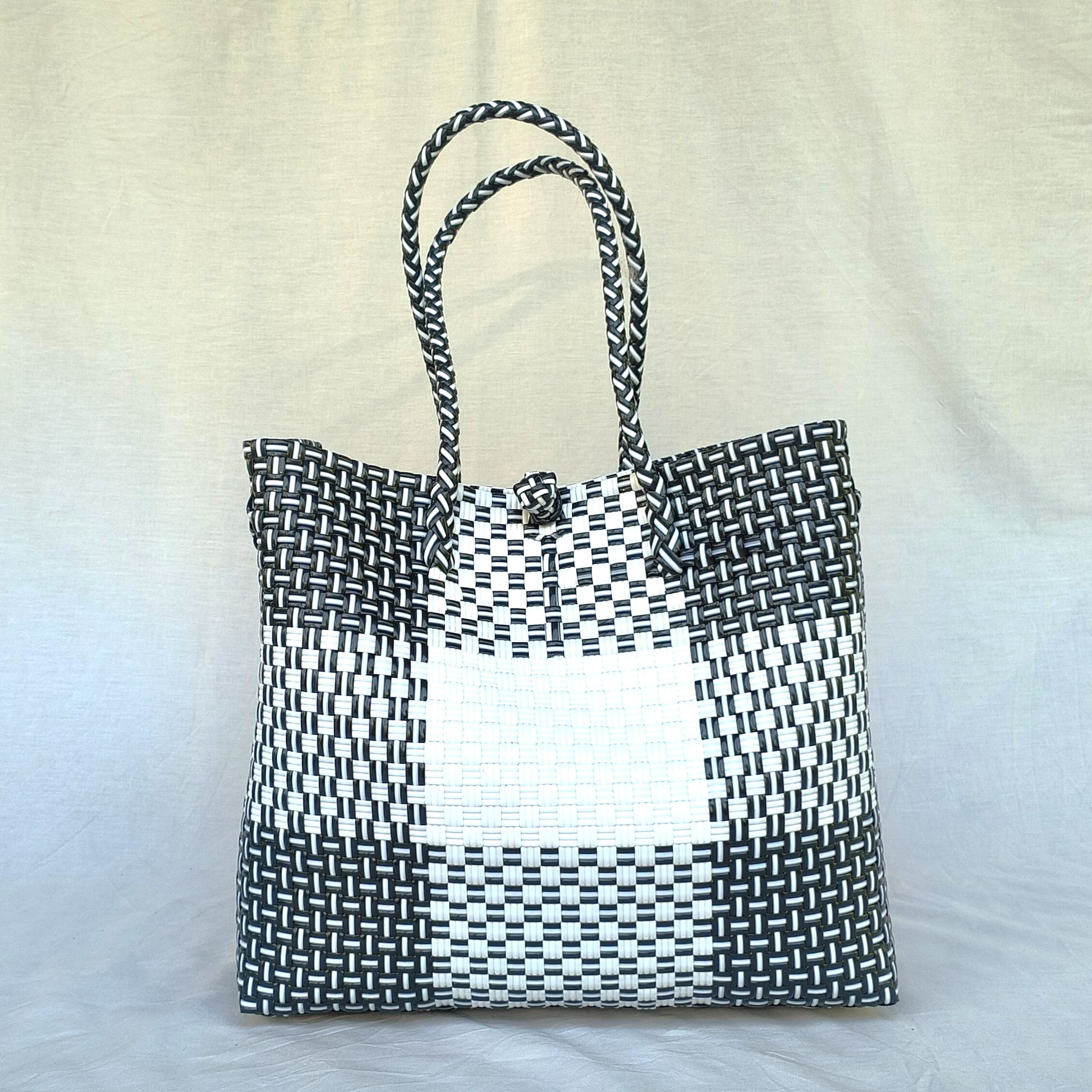 Turtle Totes Chic Collection Crossroads Tote Bag – Handwoven from Recycled Plastic Bottles