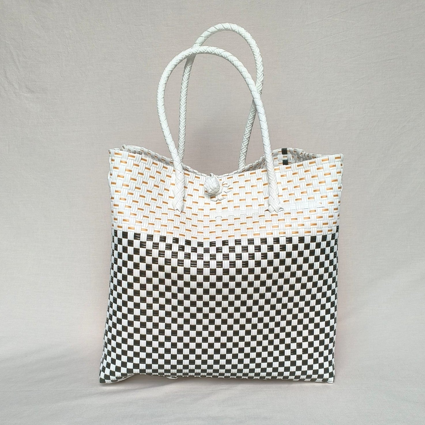 Chequered Tote – Recycled Turtle Tote from Pastel Collection