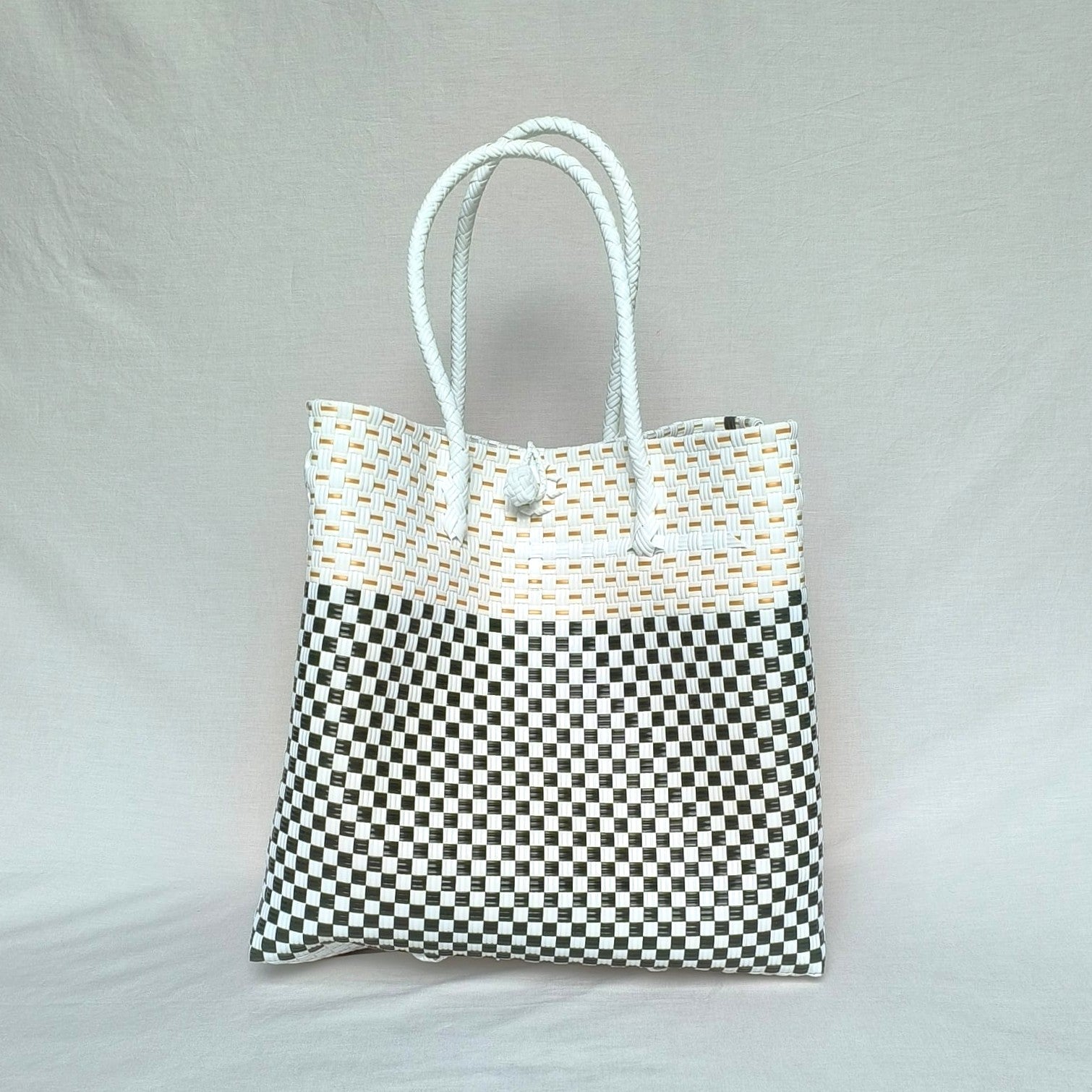 Chequered Tote – Recycled Turtle Tote from Pastel Collection