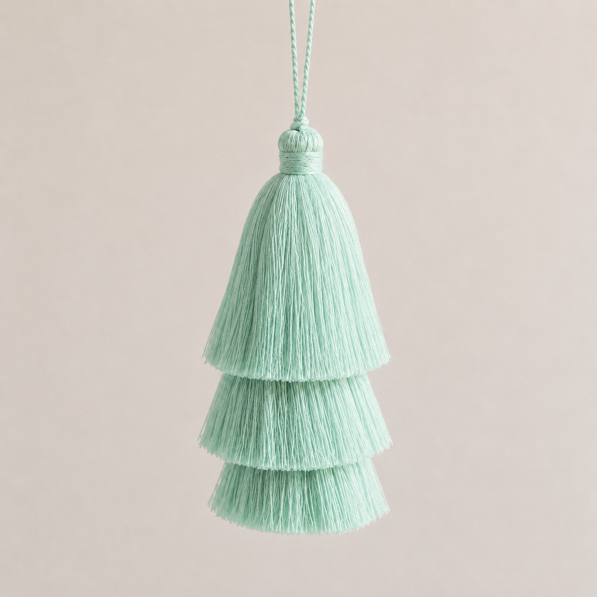 MINT TRIPLE TASSEL TOTEM