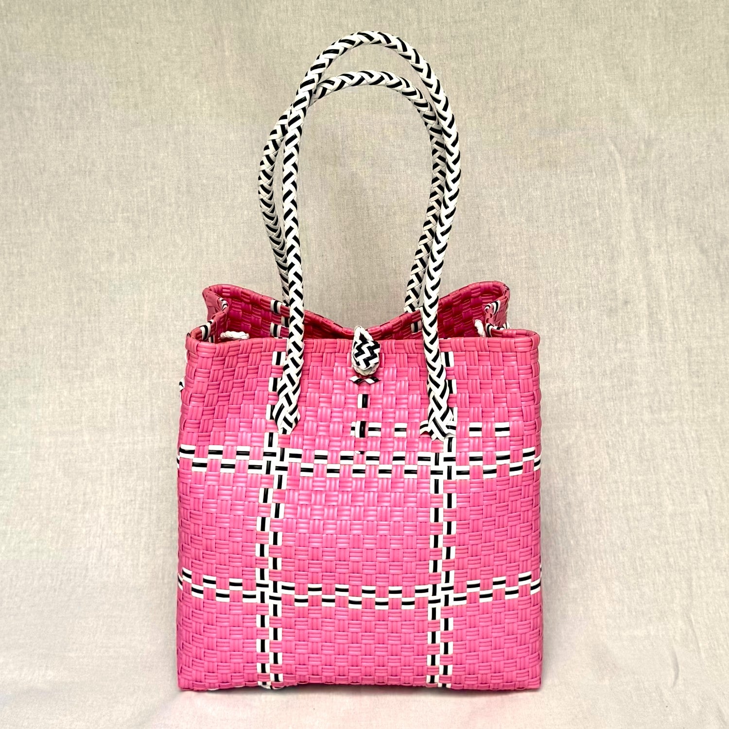 Tik Tak Pink Tote Bag — Recycled Bag from ZEST Collection